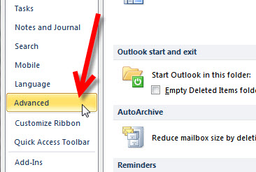 Step 3 Exporting your Outlook 2010 to KartHostKloud Mail