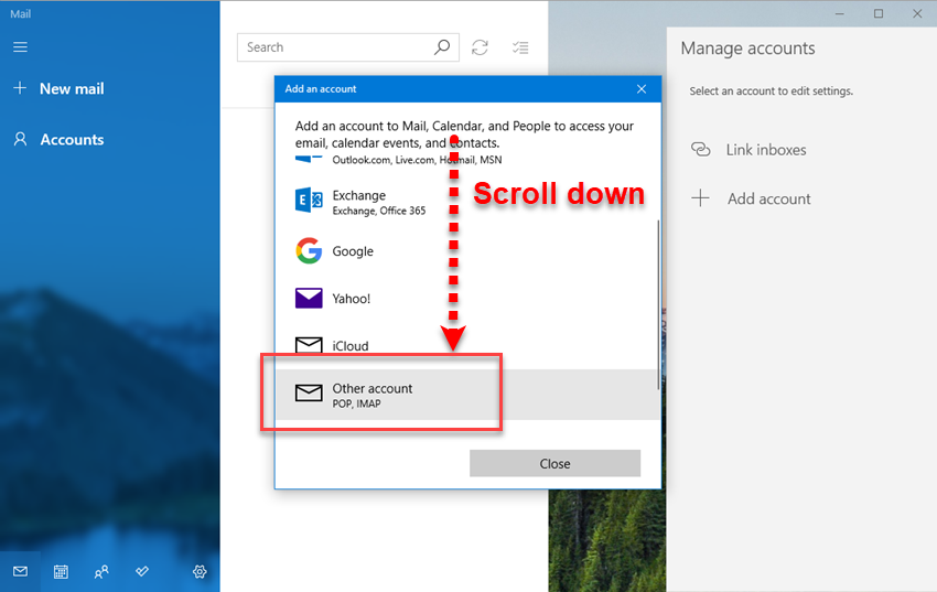 Adding KloudEmail Basic or Suite to Windows 10 Mail app Step 03