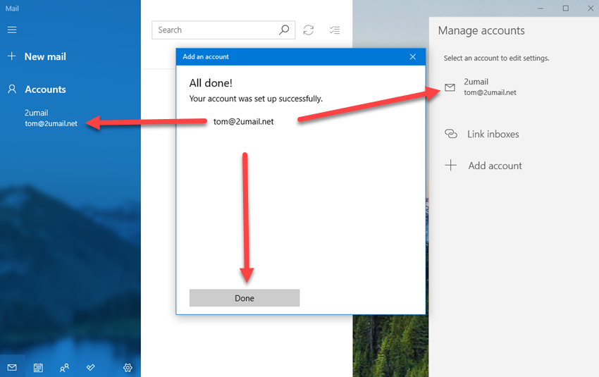 Adding KloudEmail Basic or Suite to Windows 10 Mail app Step 05