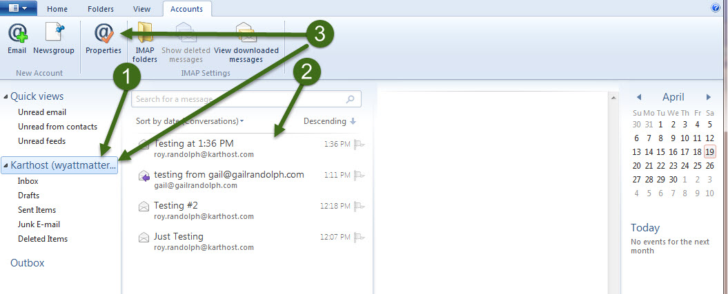 Step 4 How to Setup IMAP using Windows Live Mail