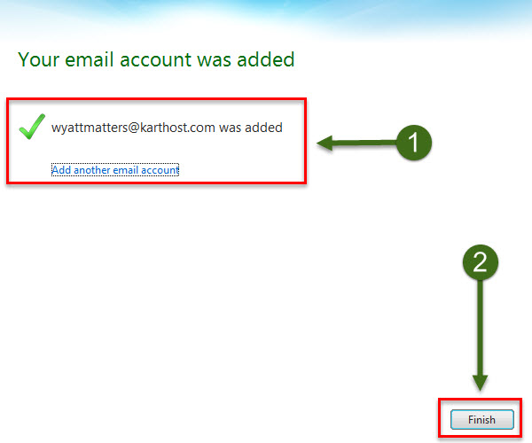 Step 3 - How to Setup POP using Windows Live Mail