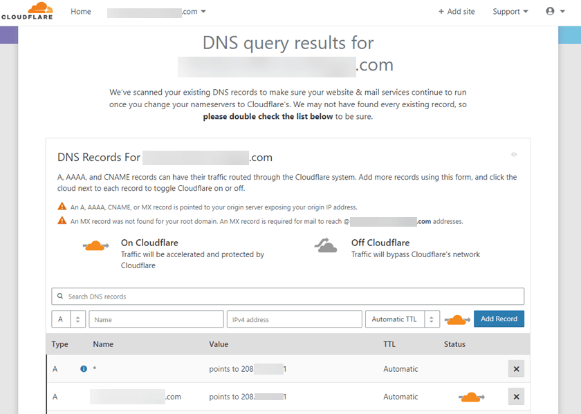 Cloudflare-Domain Name Setup Step 6