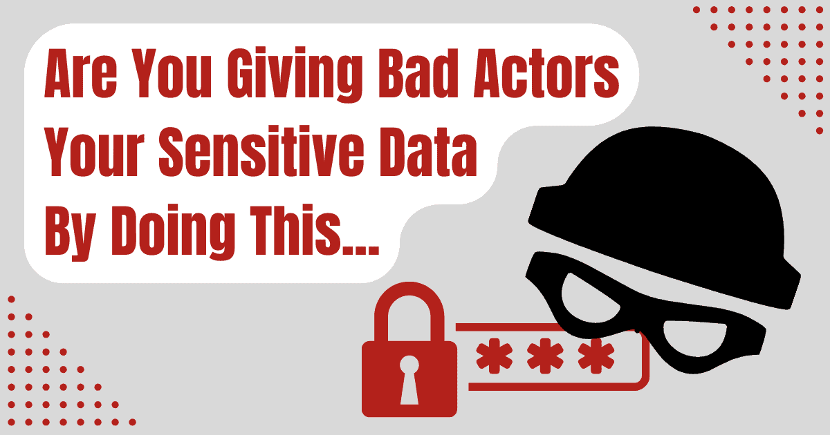 Don't give bad acters access to sensitive data in your email