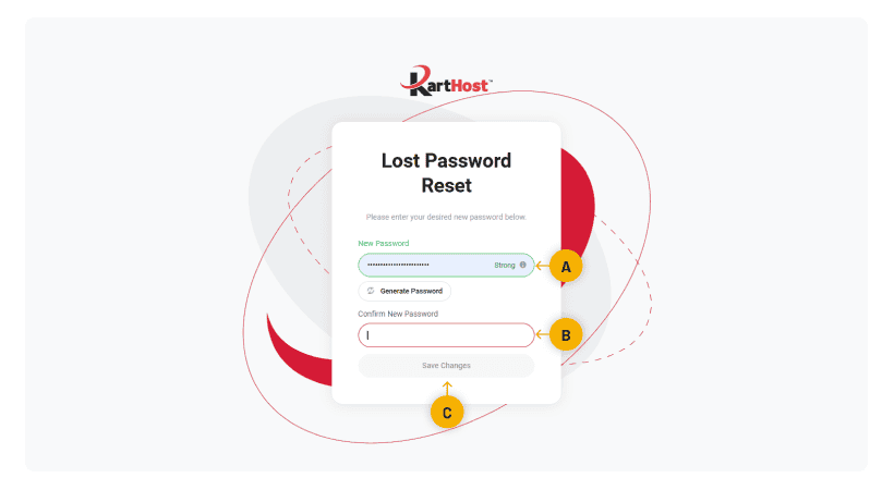 Password Requirement for KartHost Customer Center