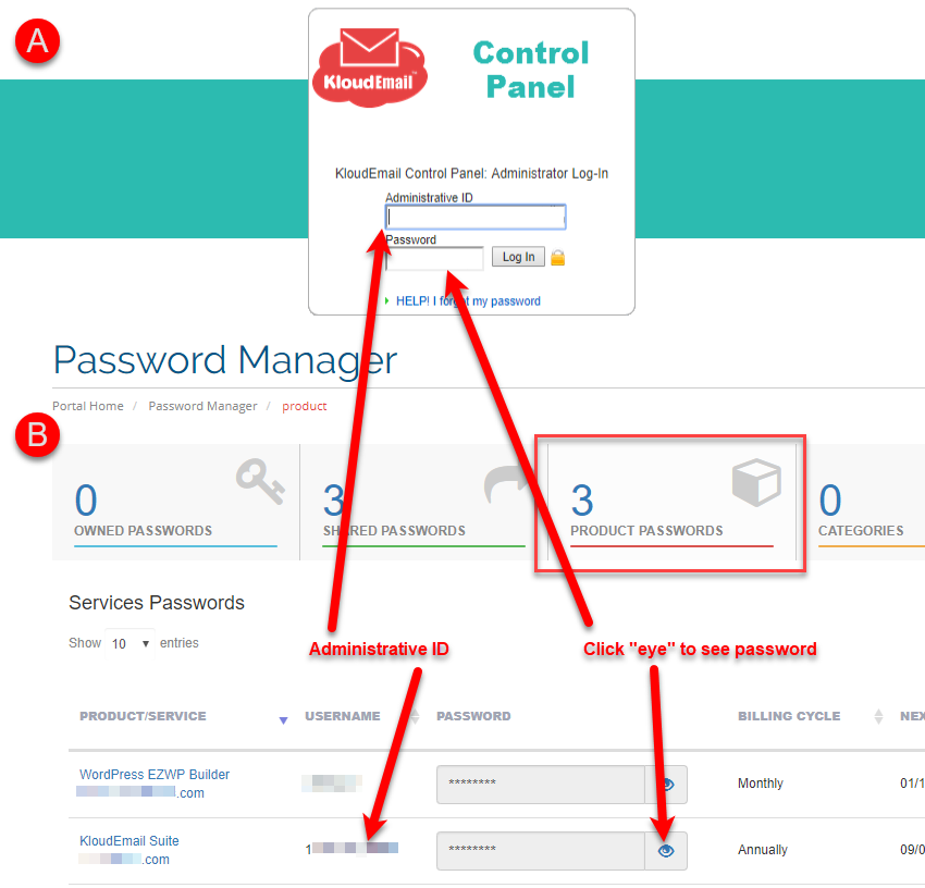 Accessing the KloudEmail Email Archiving Portal Step 1B