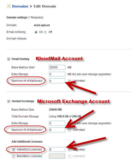 Adding Additional Mail Boxes to Exchange or Kloud Mail account Step 5