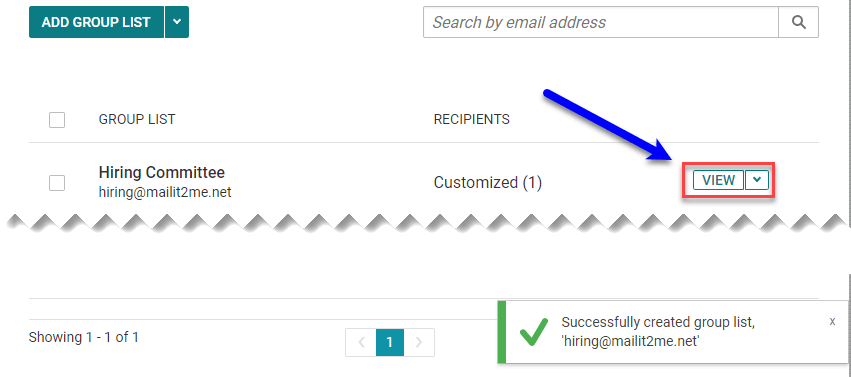 Adding a KloudEmail Group List Step 5 - Create List