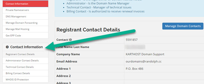 Changing Domain Name Record with KartHost Registered Domain Name Step 4