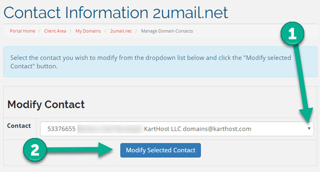 Changing Domain Name Record with KartHost Registered Domain Name Step 6