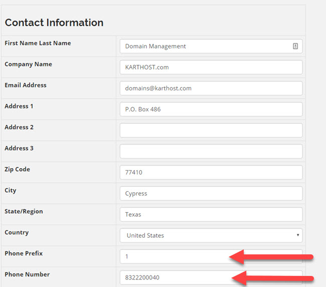 Changing Domain Name Record with KartHost Registered Domain Name Step 7