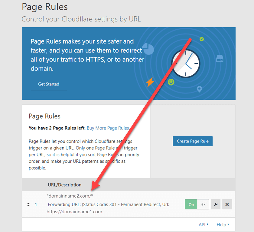 Cloudflare Domain Name Forwarding Step 7