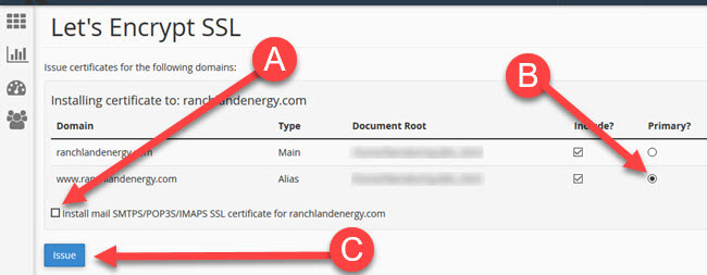 Generating a Let's Encrypt SSL Certificate on cPanel at KartHost Step 6