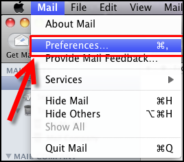 how to change mac mail password on a mac