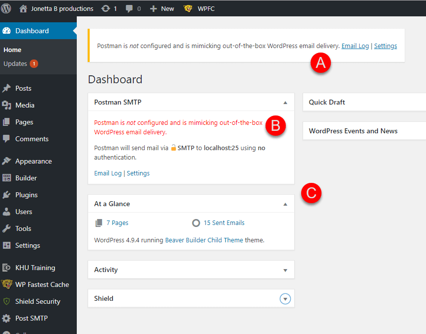 Setting up Mailgun with Post SMTP plugin Step 01