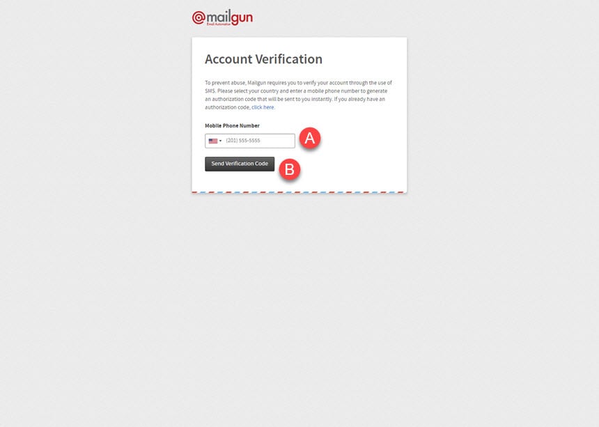 Setting up a Mailgun.com Account Step 5