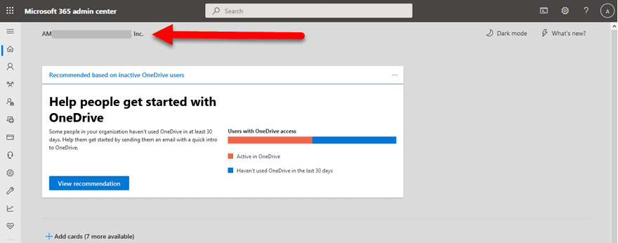 Microsoft Office 365 Mailbox Password Policy Step 2