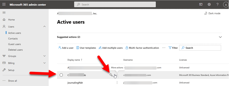 Microsoft Office 365 User (mailbox) Password Change Step 3