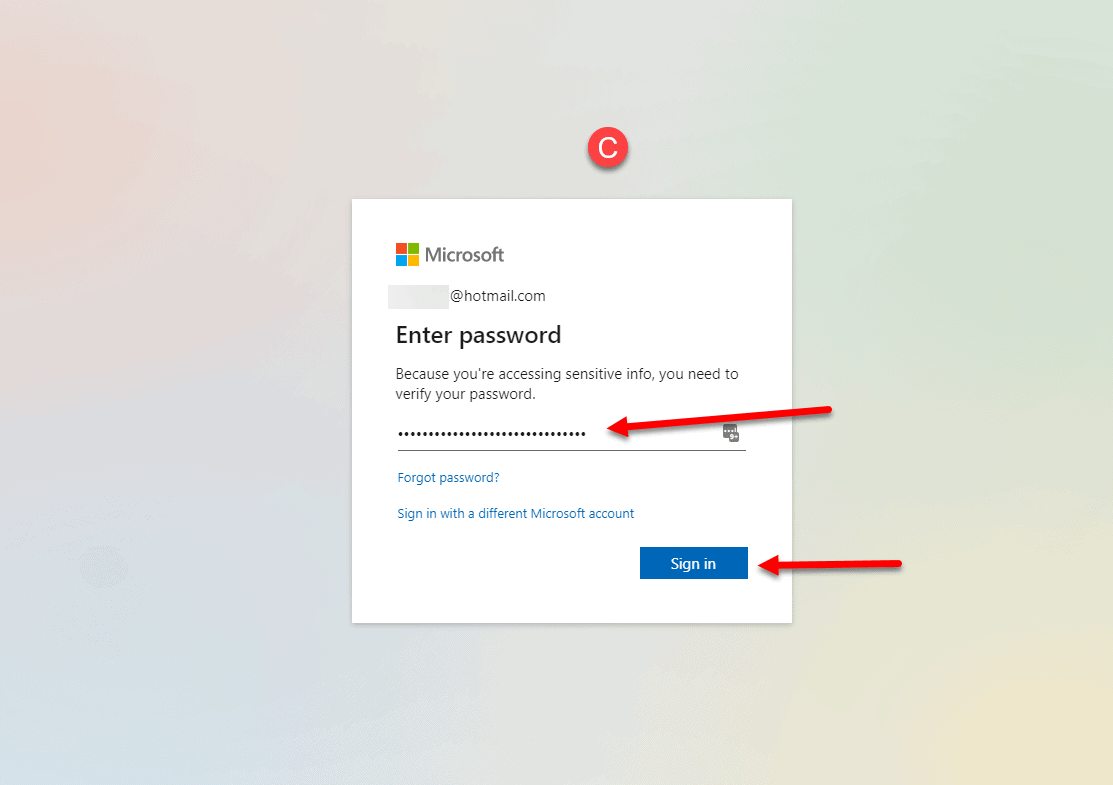 Outlook.com App Password Generation How To Step 3