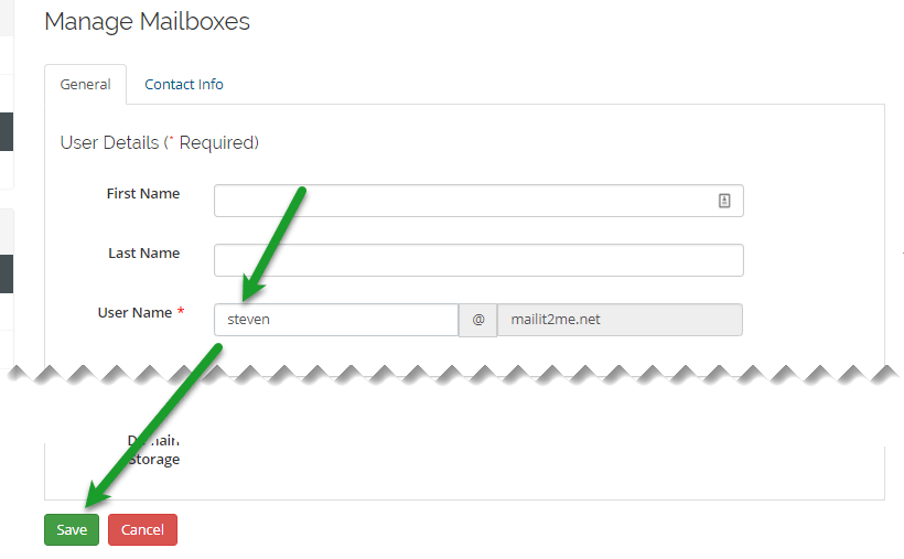 KartHost Customer Center Renaming KloudEmail Mailbox Usernames Step 6