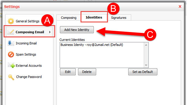 Add and Change Signature and Identity in Professional Email Step 6