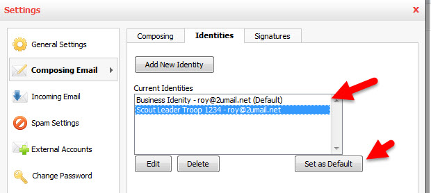 Add and Change Signature and Identity in Professional Email Step 9