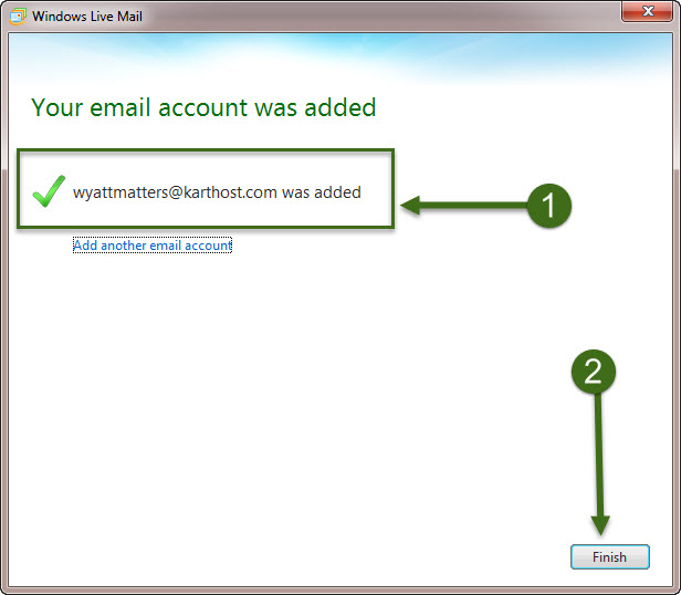 Step 3 How to Setup IMAP using Windows Live Mail