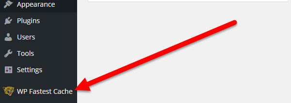 Clearing WP Fastest Cache from your WordPress Admin area