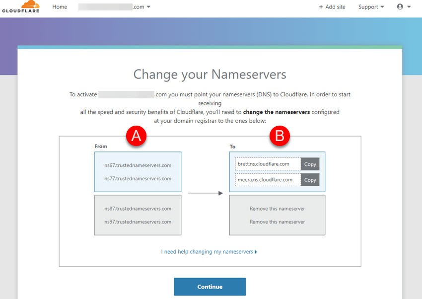 Cloudflare-Domain Name Setup Step 7