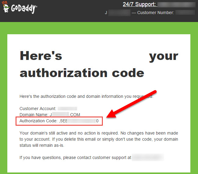 Transfering Your Domain Name from GoDaddy to KartHost Step 10A