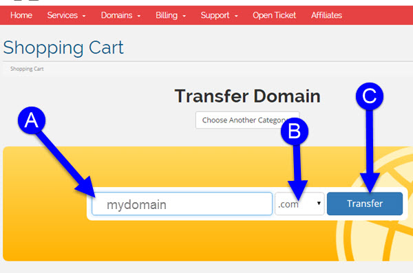 dtransfer domain to godaddy nameserver