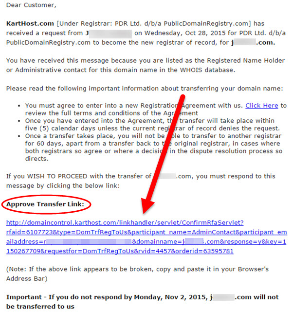 Transfering Your Domain Name from GoDaddy to KartHost Step 15