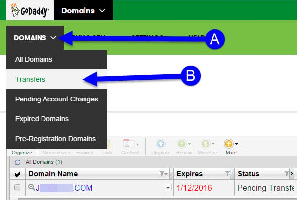 Transfering Your Domain Name from GoDaddy to KartHost Step 16